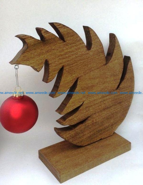 Wooden Christmas tree file cdr free vector download for Laser cut CNC