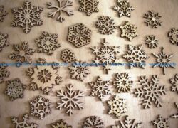 Wooden Snowflakes file cdr and dxf free vector download for Laser cut