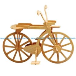 Wooden bicycle file cdr and dxf free vector download for Laser cut