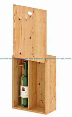 Wooden box with 2 compartments file cdr and dxf free vector download for Laser cut