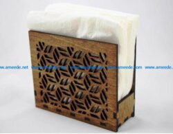 Wooden napkin holder file cdr and dxf free vector download for Laser cut