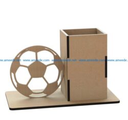 ball pen holder  file cdr and dxf free vector download for Laser cut