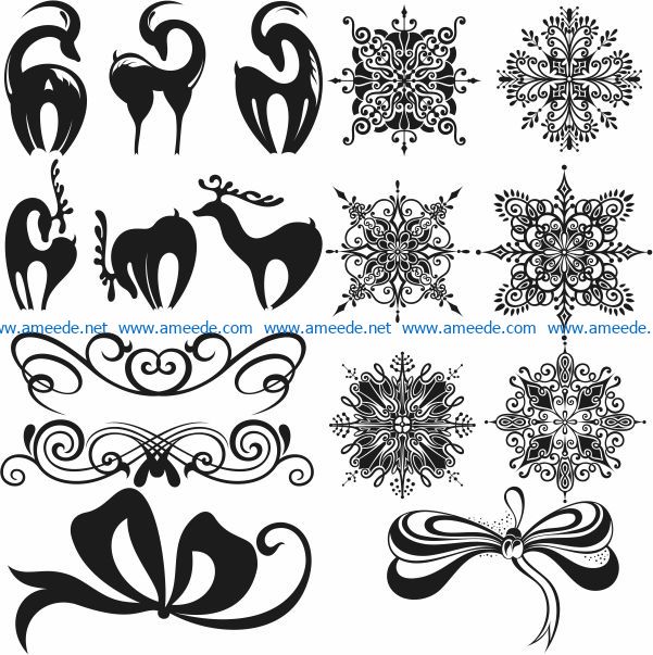 christmas assembly file cdr and dxf free vector download for Laser cut
