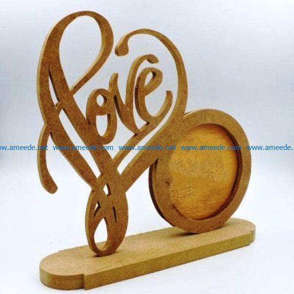 love frame file cdr and dxf free vector download for Laser cut