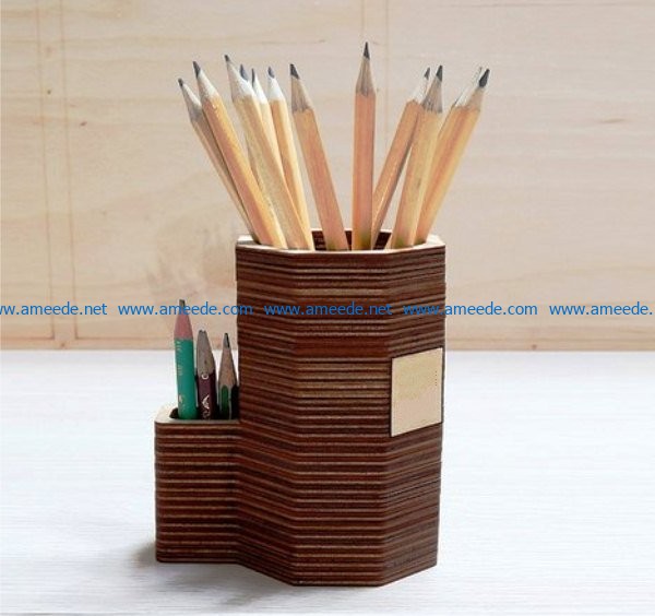 pencil stand file cdr and dxf free vector download for Laser cut CNC
