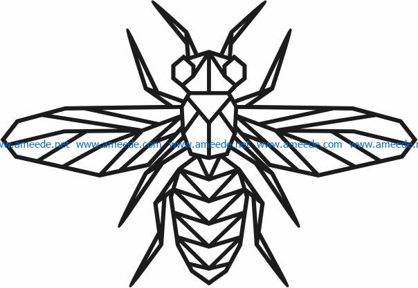 Bee murals file cdr and dxf free vector download for Laser cut Plasma file Decal