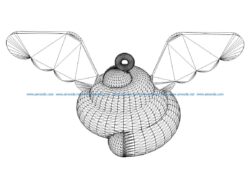 3D illusion led lamp Shit free vector download for laser engraving machines