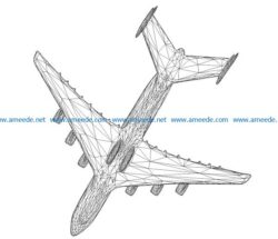 3D illusion led lamp combat aircrafts free vector download for laser engraving machines