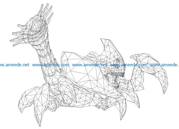 3D illusion led lamp crabs free vector download for laser engraving machines