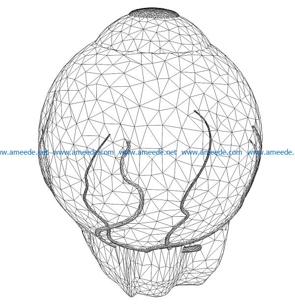 3D illusion led lamp eyes free vector download for laser engraving machines