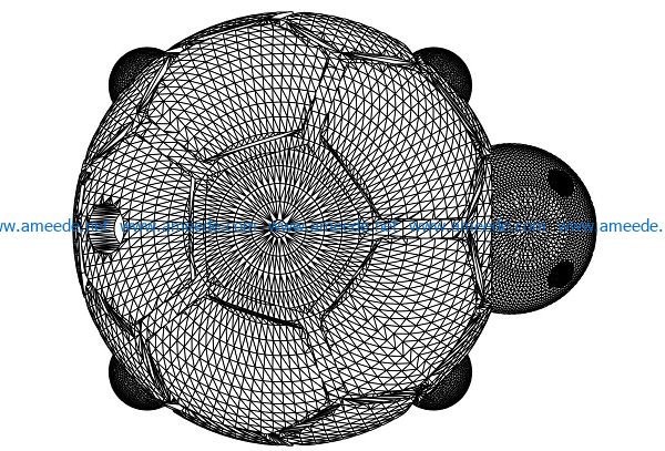 3D illusion led lamp turtle pen meeting free vector download for laser engraving machines