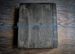 Ancient wooden book file cdr and dxf free vector download for Laser cut