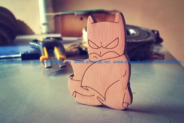 Batman toy file cdr and dxf free vector download for Laser cut