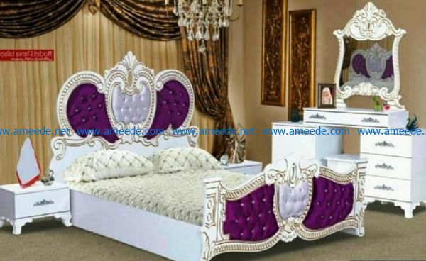 Bed design file cdr and dxf free vector download for Laser cut CNC