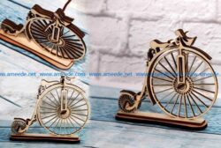 Bicycle file cdr and dxf free vector download for Laser cut
