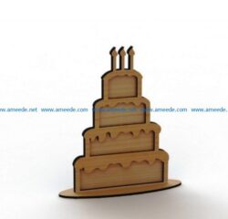 Cake wishes file cdr and dxf free vector download for Laser cut