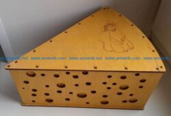 Cheese box file cdr and dxf free vector download for Laser cut