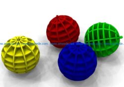 Christmas decoration balls  file cdr and dxf free vector download for Laser cut