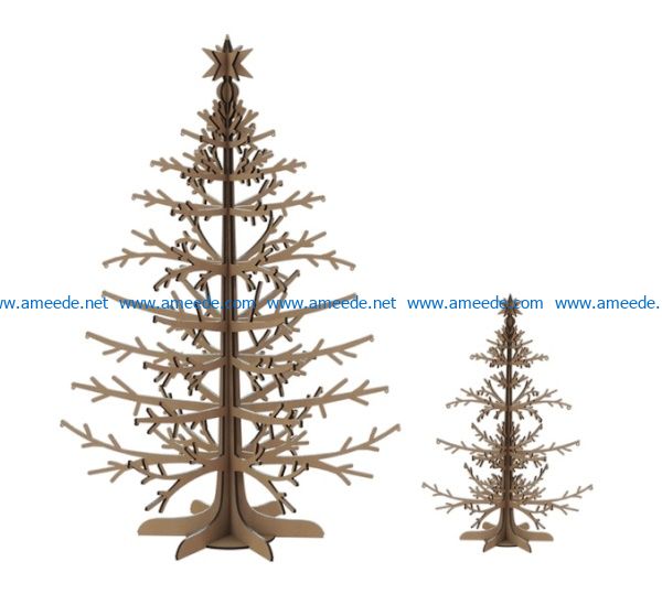 Christmas tree decoration file cdr and dxf free vector download for Laser cut