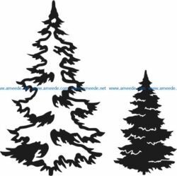 Christmas tree file cdr and dxf free vector download for Laser cut Plasma
