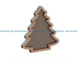 Christmas tree wish file cdr and dxf free vector download for Laser