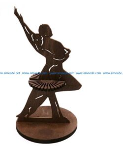 Couple dancing napkin holder file cdr and dxf free vector download for Laser cut