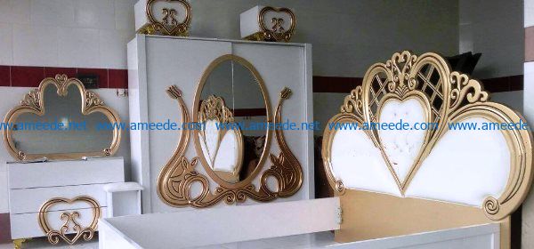 Decorative patterns of beds and mirrors file cdr and dxf free vector download for Laser cut CNC