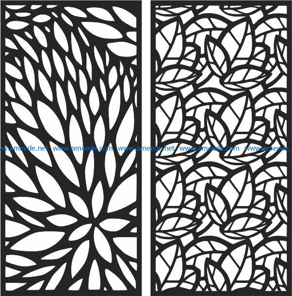 Design pattern panel screen E0007034 file cdr and dxf free vector download for Laser cut CNC