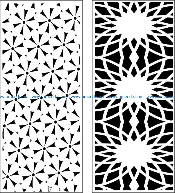 Design pattern panel screen E0007169 file cdr and dxf free vector download for Laser cut CNC