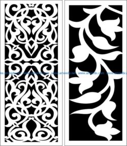 Design pattern panel screen E0007170 file cdr and dxf free vector download for Laser cut CNC