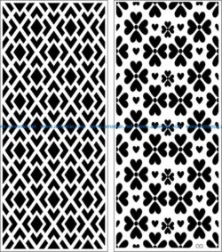 Design pattern panel screen E0007171 file cdr and dxf free vector download for Laser cut CNC