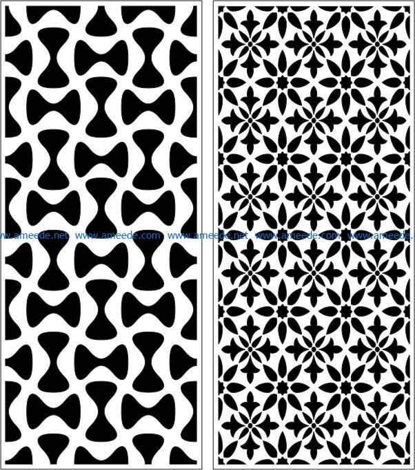 Design pattern panel screen E0007172 file cdr and dxf free vector download for Laser cut CNC