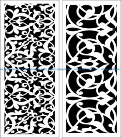 Design pattern panel screen E0007173 file cdr and dxf free vector download for Laser cut CNC