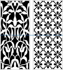 Design pattern panel screen E0007174 file cdr and dxf free vector download for Laser cut CNC