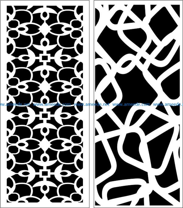 Design pattern panel screen E0007176 file cdr and dxf free vector download for Laser cut CNC
