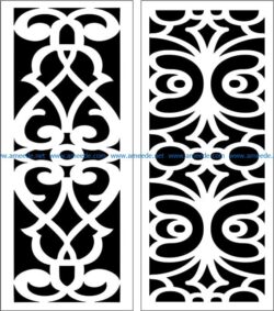 Design pattern panel screen E0007228 file cdr and dxf free vector download for Laser cut CNC