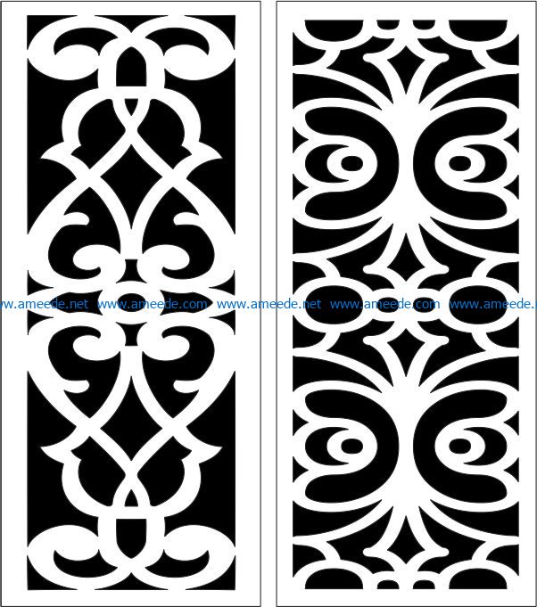 Design pattern panel screen E0007228 file cdr and dxf free vector download for Laser cut CNC