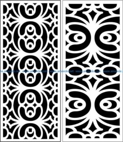 Design pattern panel screen E0007229 file cdr and dxf free vector download for Laser cut CNC