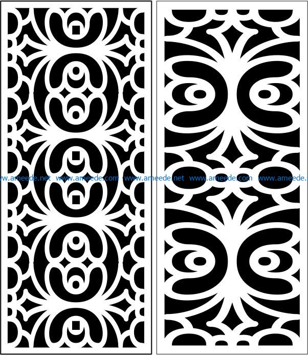 Design pattern panel screen E0007229 file cdr and dxf free vector download for Laser cut CNC