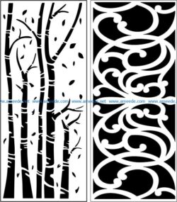 Design pattern panel screen E0007230 file cdr and dxf free vector download for Laser cut CNC