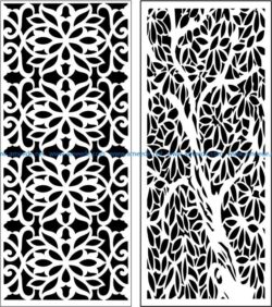 Design pattern panel screen E0007231 file cdr and dxf free vector download for Laser cut CNC