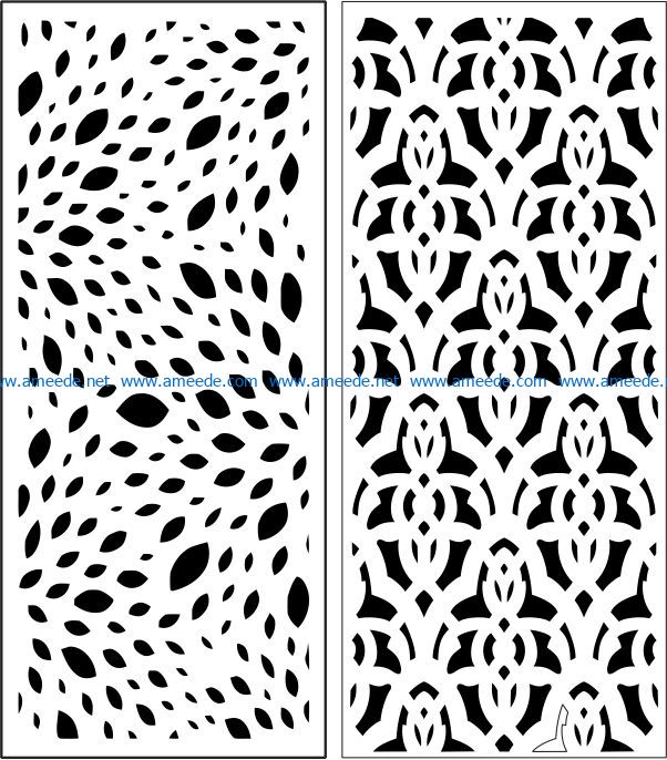 Design pattern panel screen E0007234 file cdr and dxf free vector download for Laser cut CNC