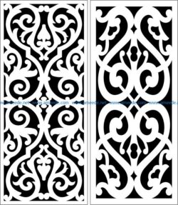 Design pattern panel screen E0007267 file cdr and dxf free vector download for Laser cut CNC