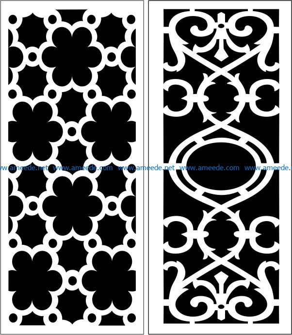 Design pattern panel screen E0007268 file cdr and dxf free vector download for Laser cut CNC