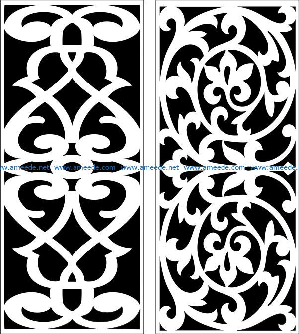 Design pattern panel screen E0007270 file cdr and dxf free vector download for Laser cut CNC