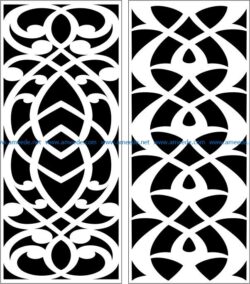 Design pattern panel screen E0007317 file cdr and dxf free vector download for Laser cut CNC