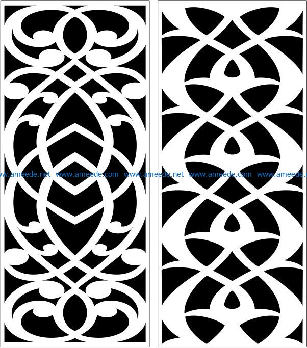 Design pattern panel screen E0007317 file cdr and dxf free vector download for Laser cut CNC