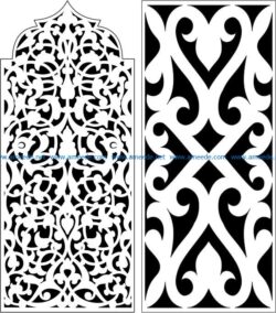 Design pattern panel screen E0007318 file cdr and dxf free vector download for Laser cut CNC