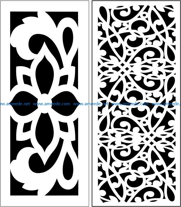 Design pattern panel screen E0007320 file cdr and dxf free vector download for Laser cut CNC