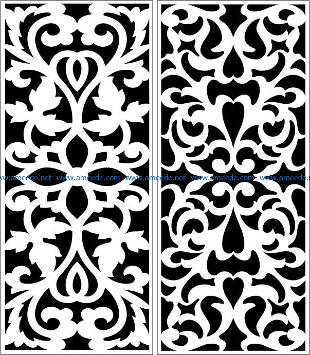 Design pattern panel screen E0007321 file cdr and dxf free vector download for Laser cut CNC